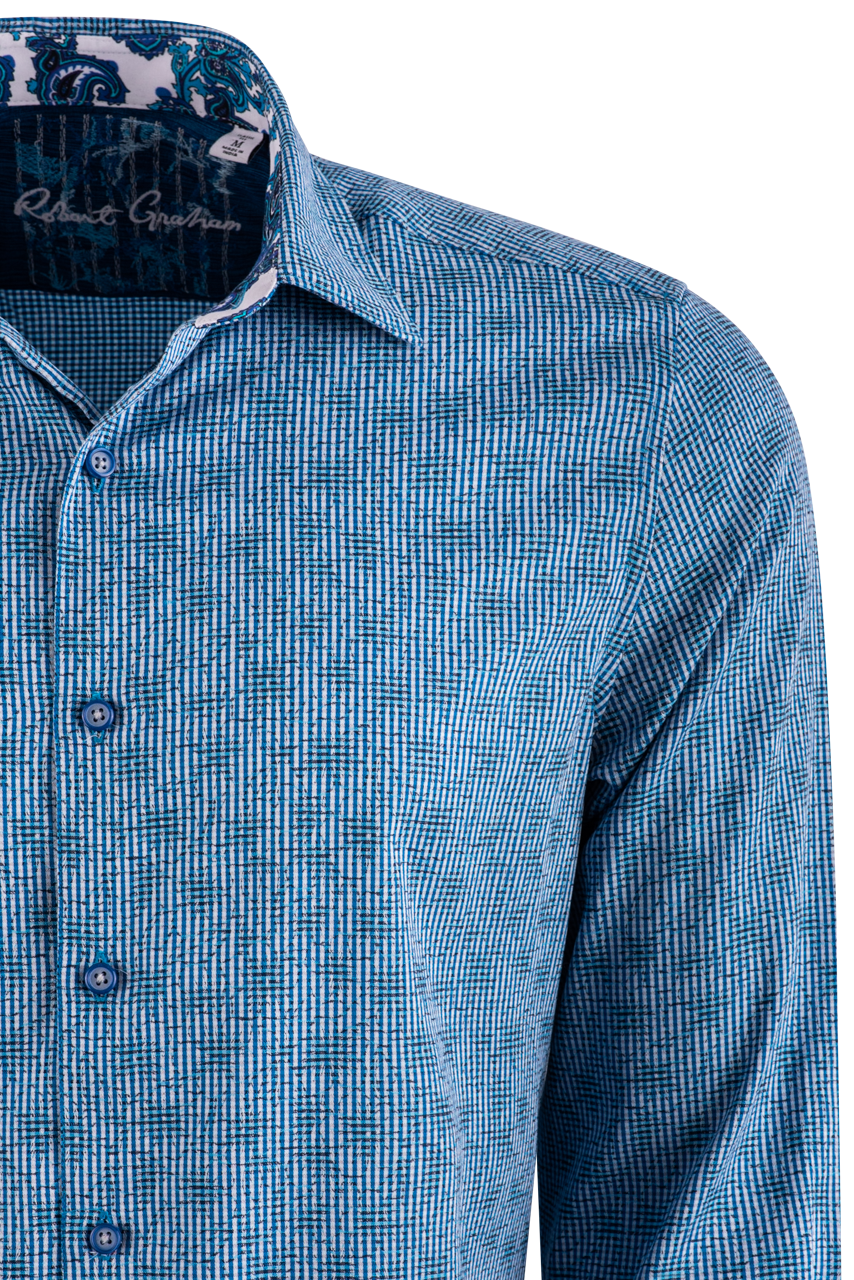 Robert Graham Blue Waters Button-Front Shirt
