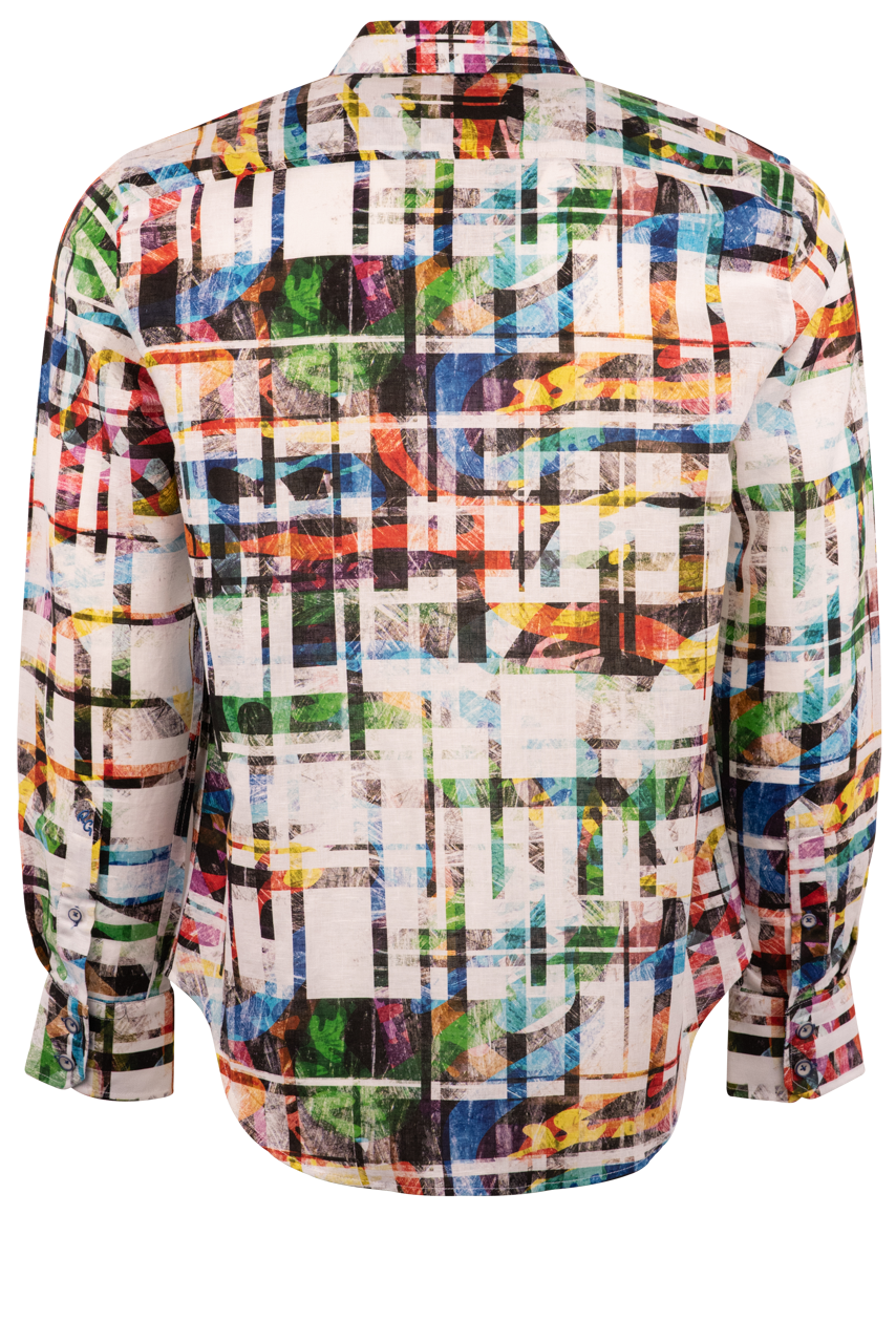 Robert Graham Molley Watercolor Button-Front Shirt