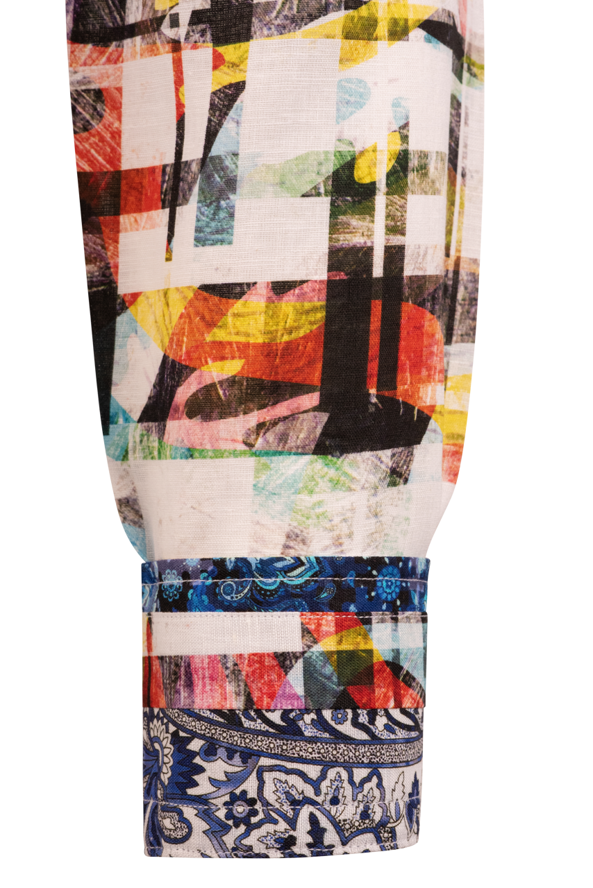 Robert Graham Molley Watercolor Button-Front Shirt