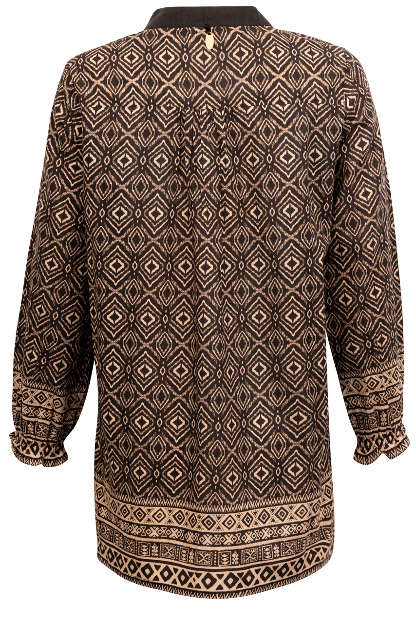 RubyYaya Aztec Print Top