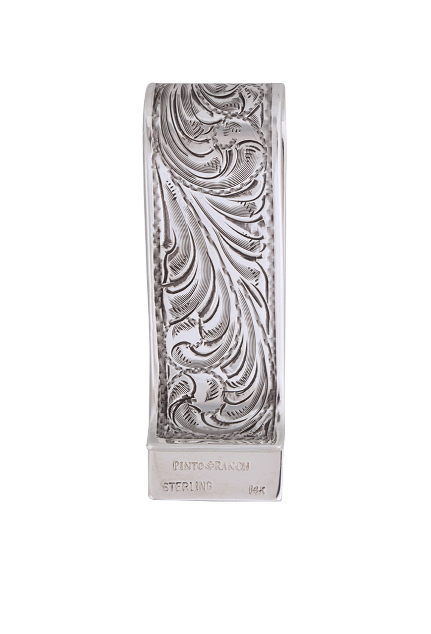 Pinto Ranch Gold & Silver Longhorn Money Clip