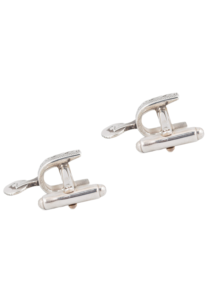 Pinto Ranch Silver Spur Cufflinks