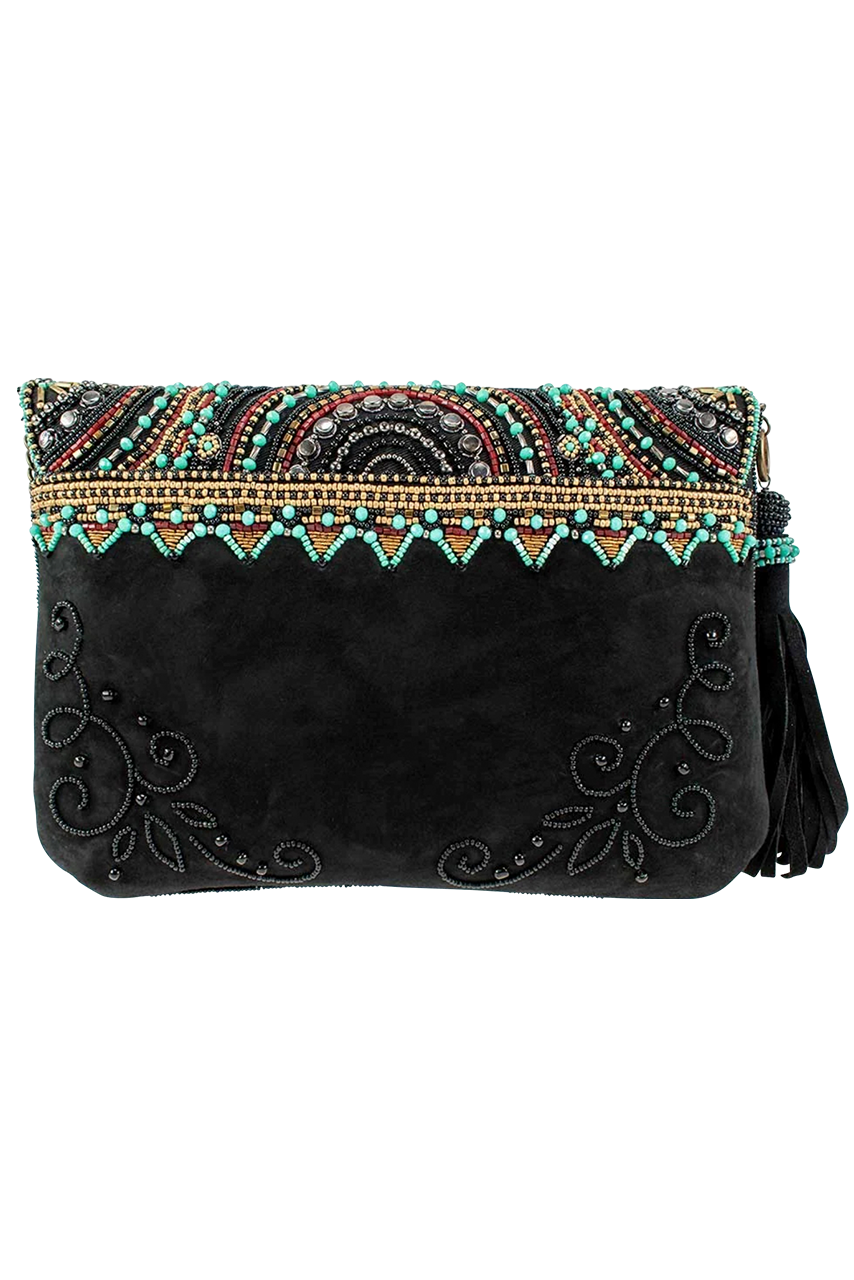 Mary Frances Turquoise Journey Crossbody Bag