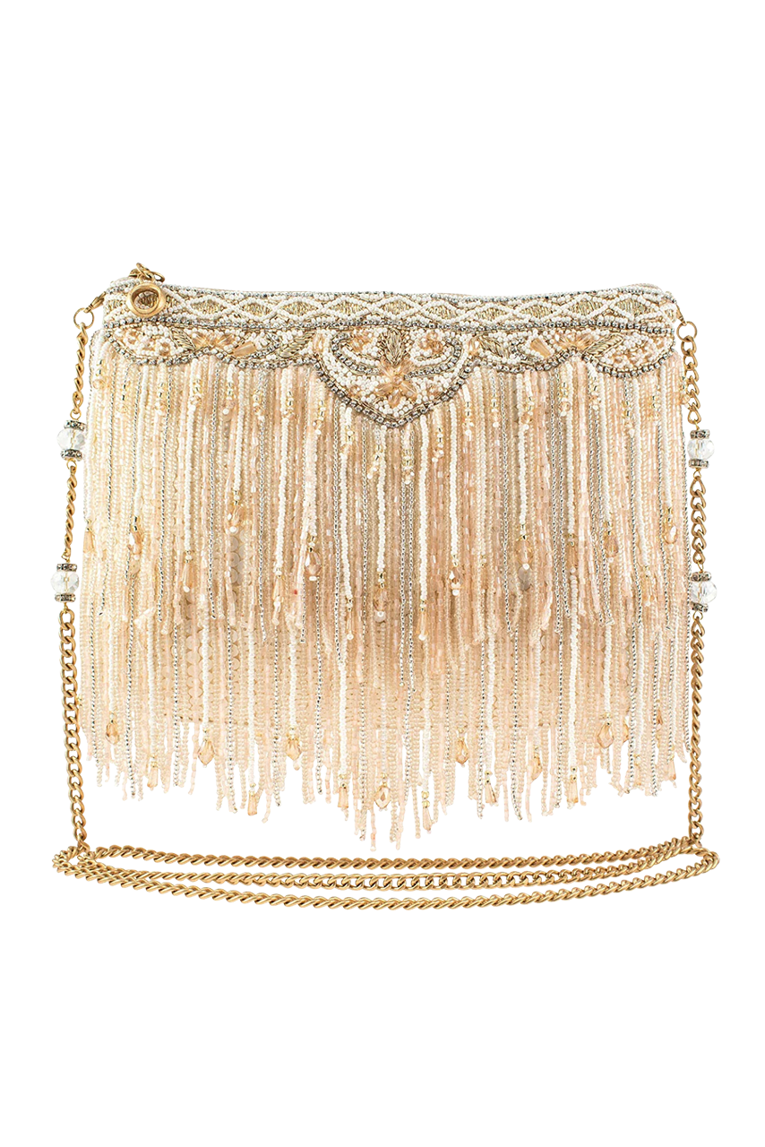 Wild West Howdy Clear Fringe Crossbody Bag