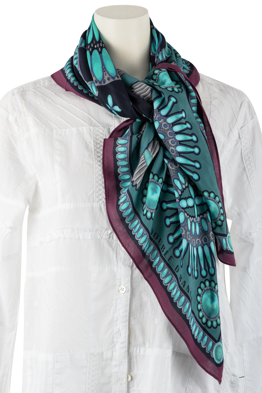Double D Ranch Turquoise World Scarf