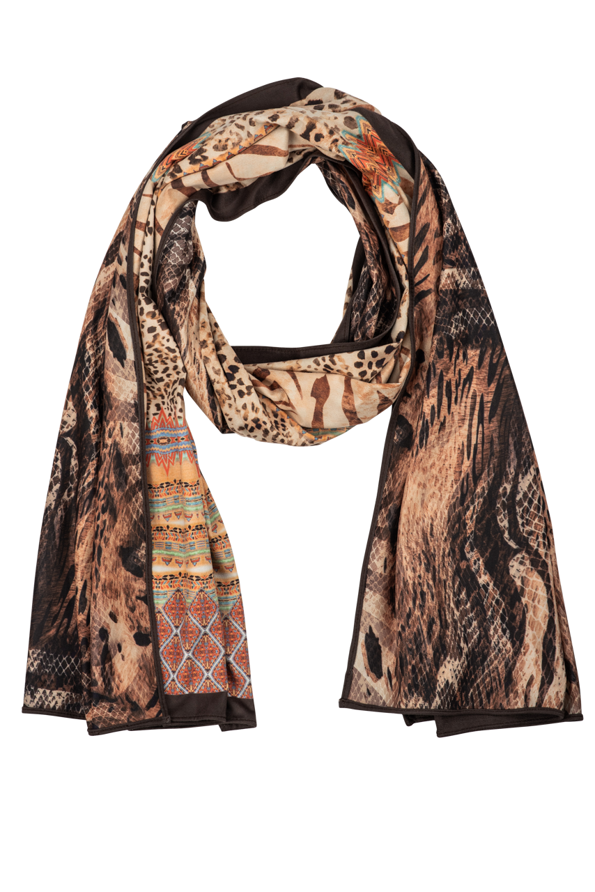 Tasha Leopard Print Scarf