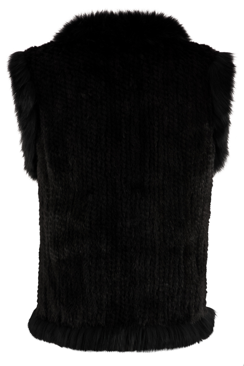 Pat Dahnke Mink Vest with Fox Trim