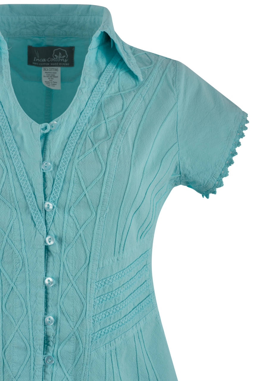 Inca Cottons Short Sleeve Crochet Top