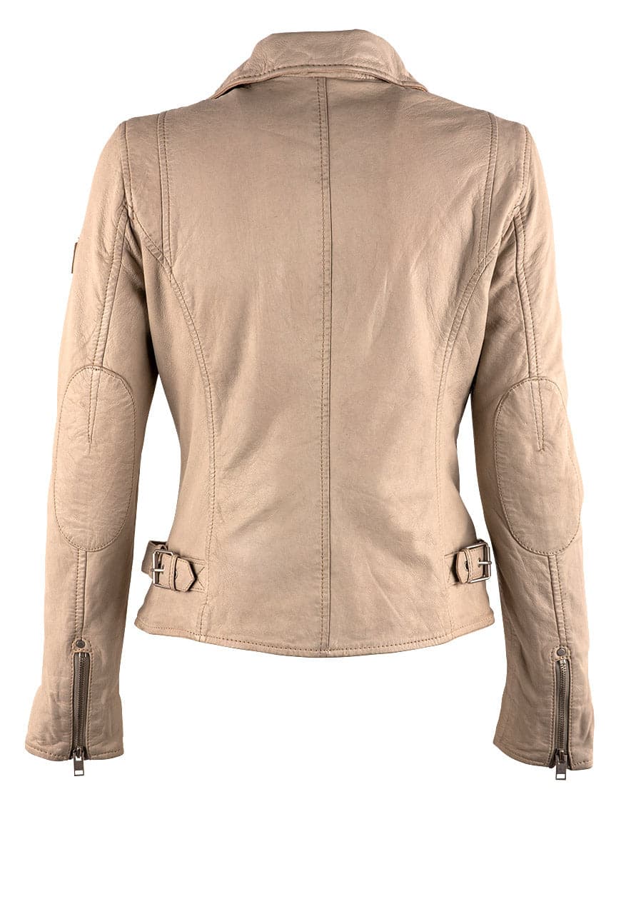 Mauritius Sofia Ivory Lamb Leather Jacket