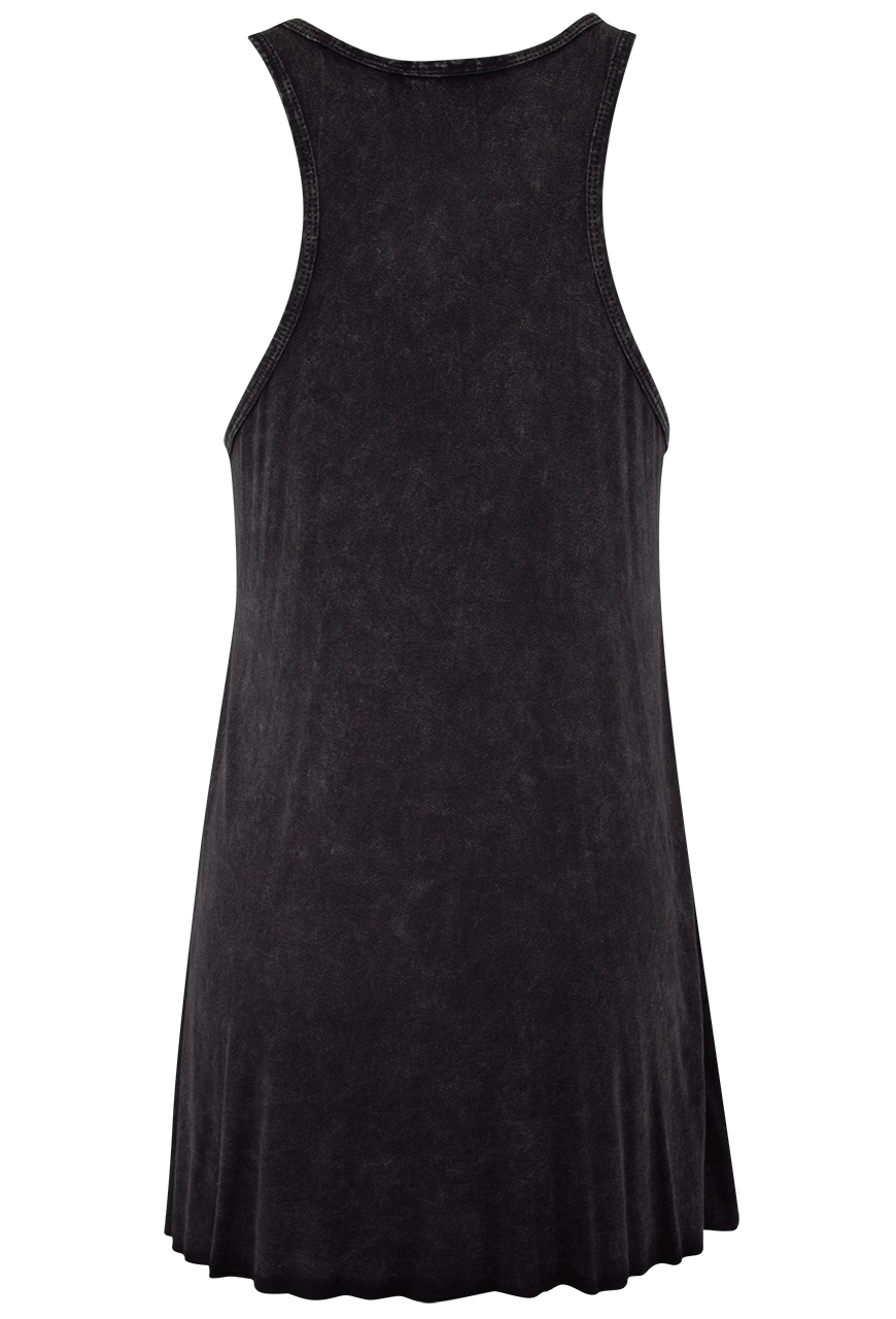 Pat Dahnke Fringe & Feather Tank - Black