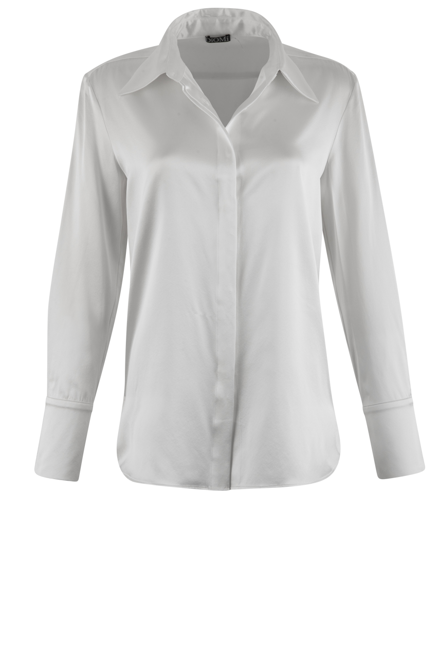 Diomi Classic Silk Button Down Top