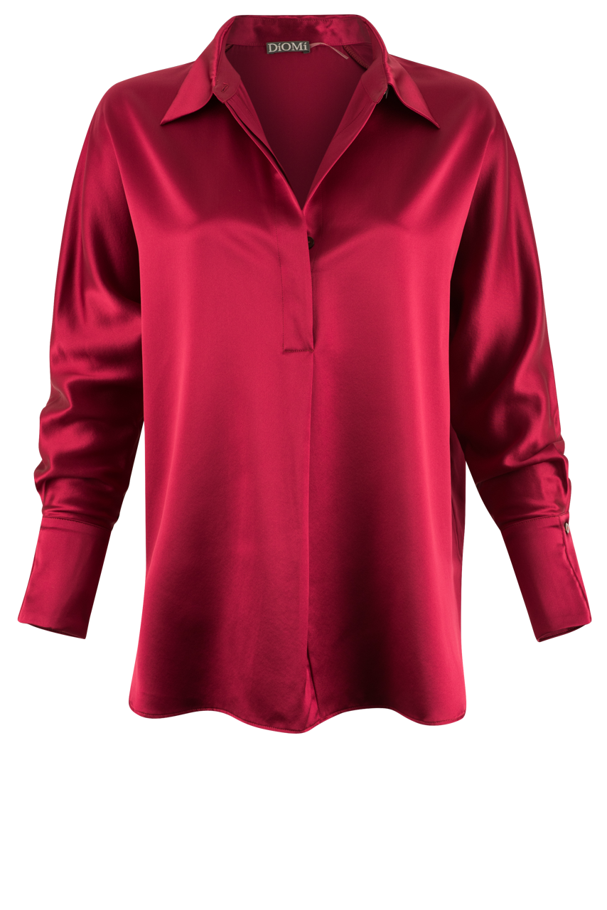 Diomi Long Sleeve Silk Top