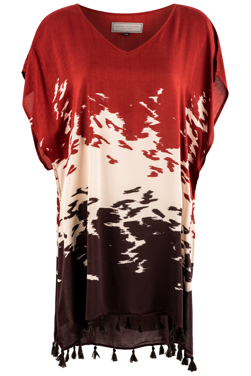 Double D Ranch Print Pinto Poncho