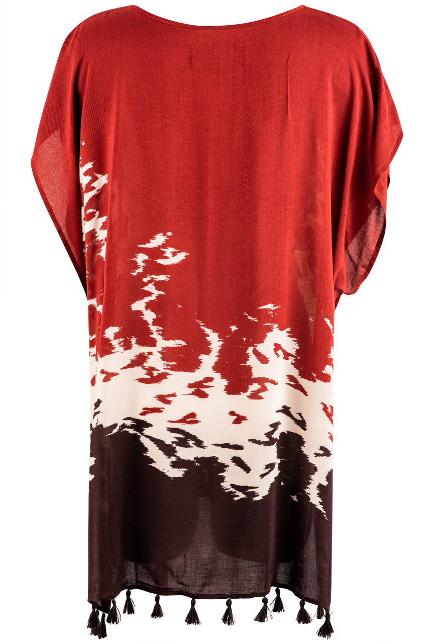 Double D Ranch Print Pinto Poncho