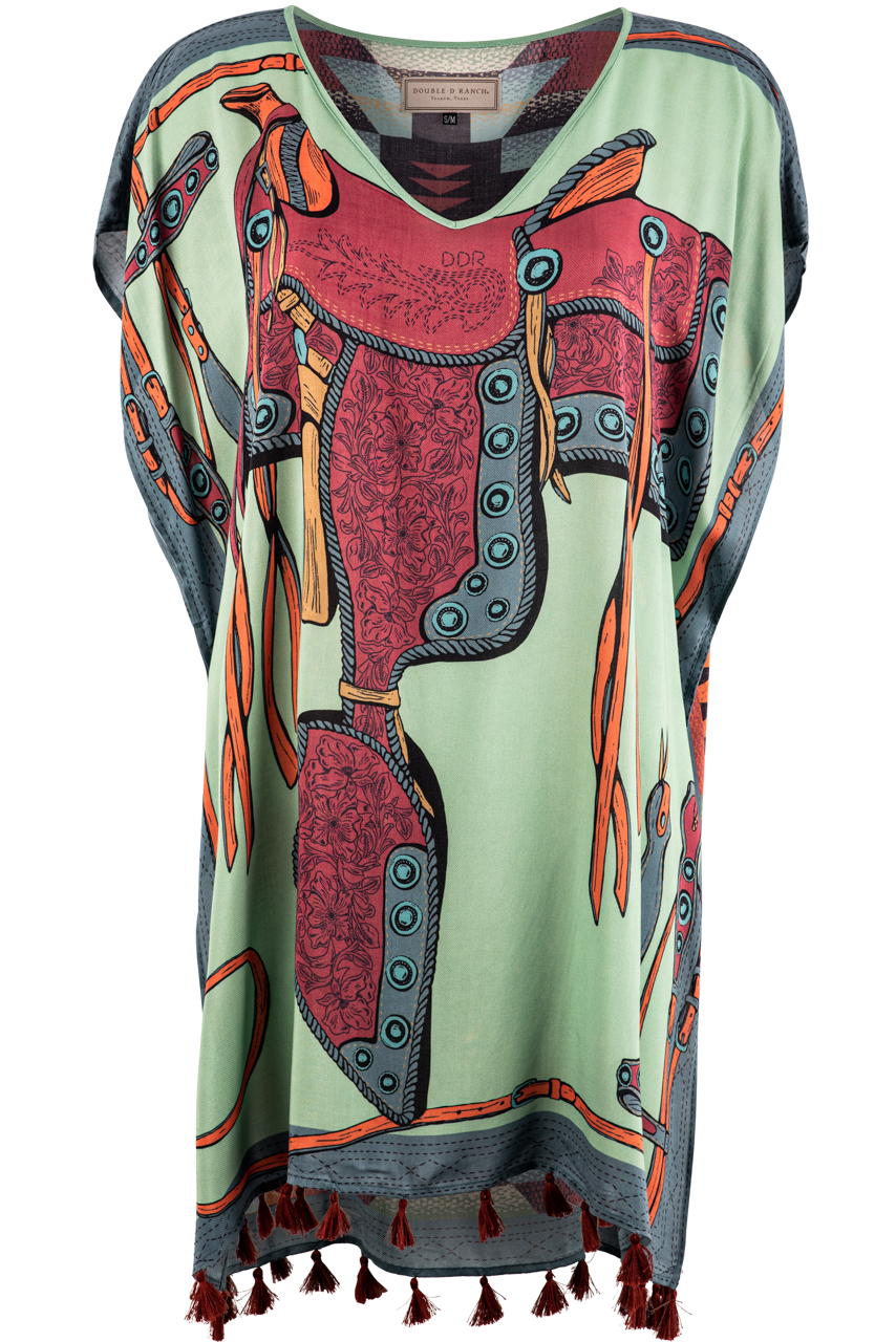 Double D Ranch Print Poncho