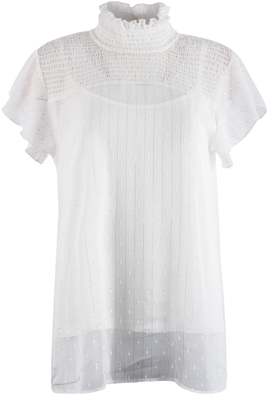 Double D Ranch White Come Away Top