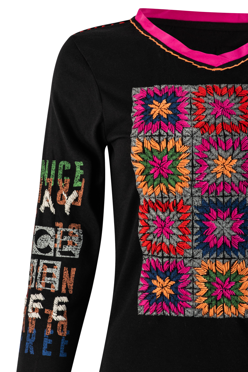 Double D Ranch Black Viviana Top