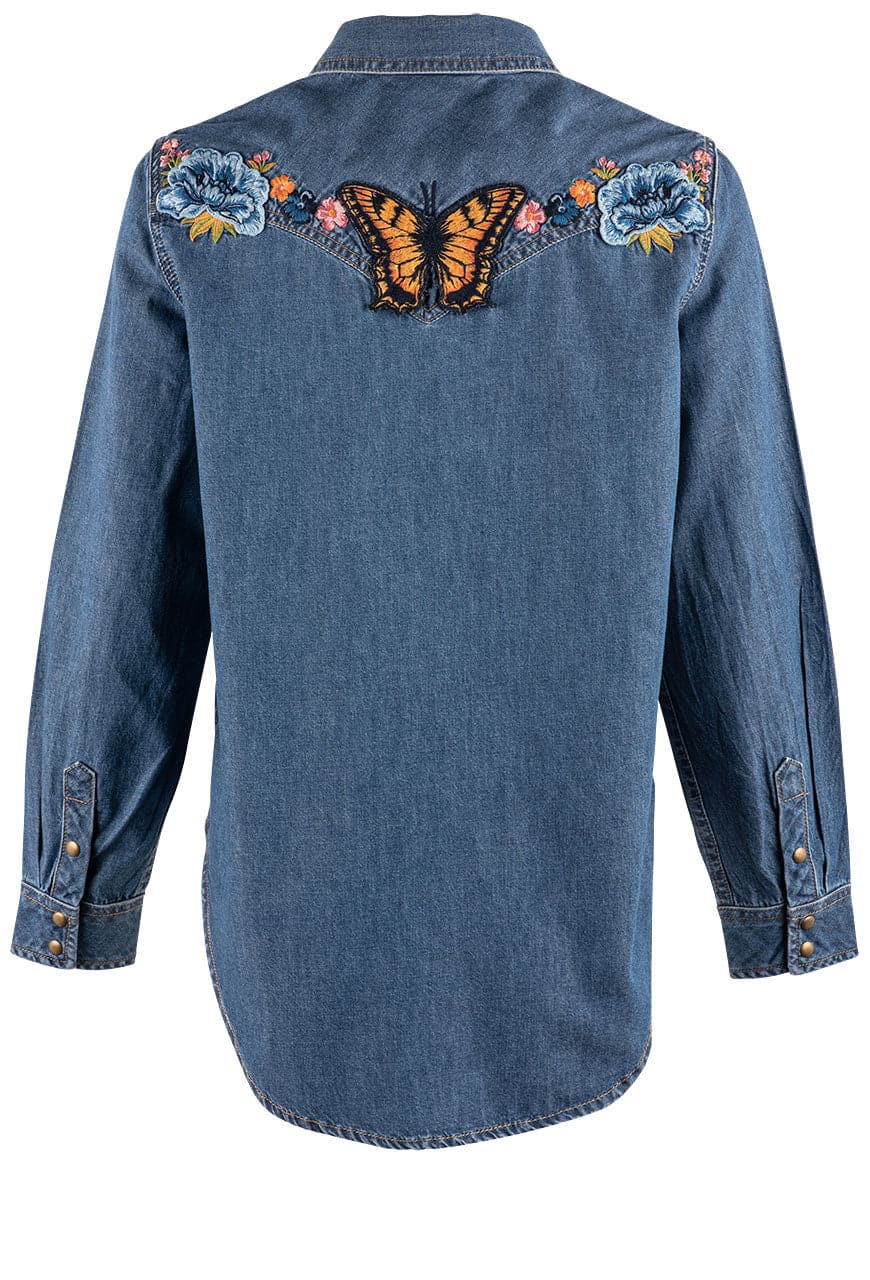 Driftwood Denim Lana Butterfly Effect Snap Shirt