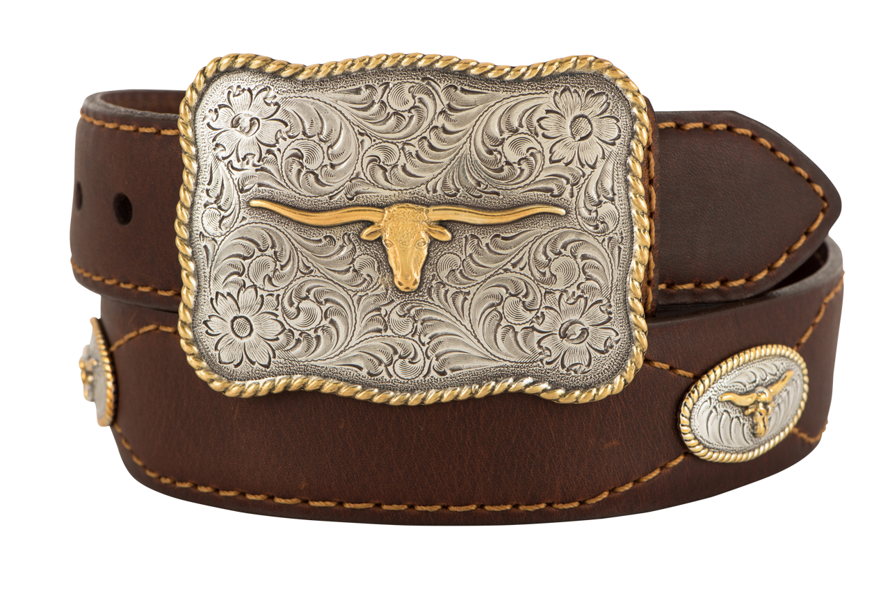 Vintage Bison 1.5 Texas Western Leather Belt