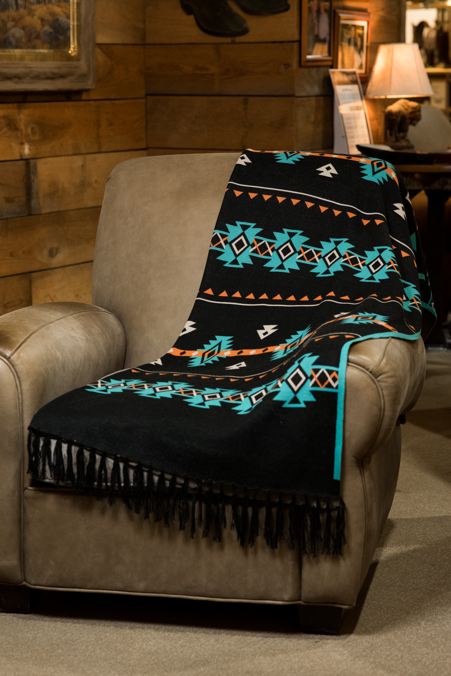 Time of the West Alpaca Throw