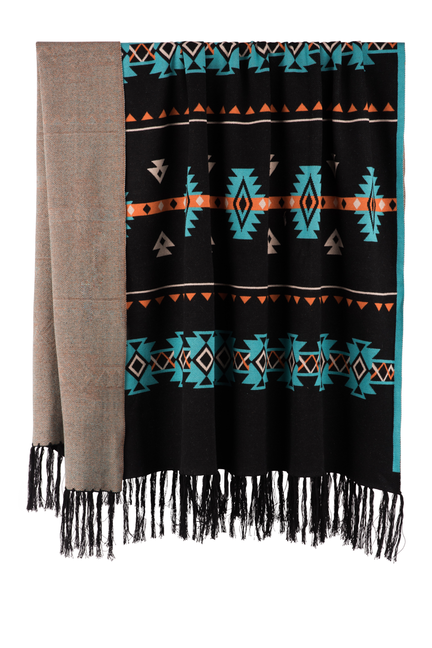 Time of the West Alpaca Throw