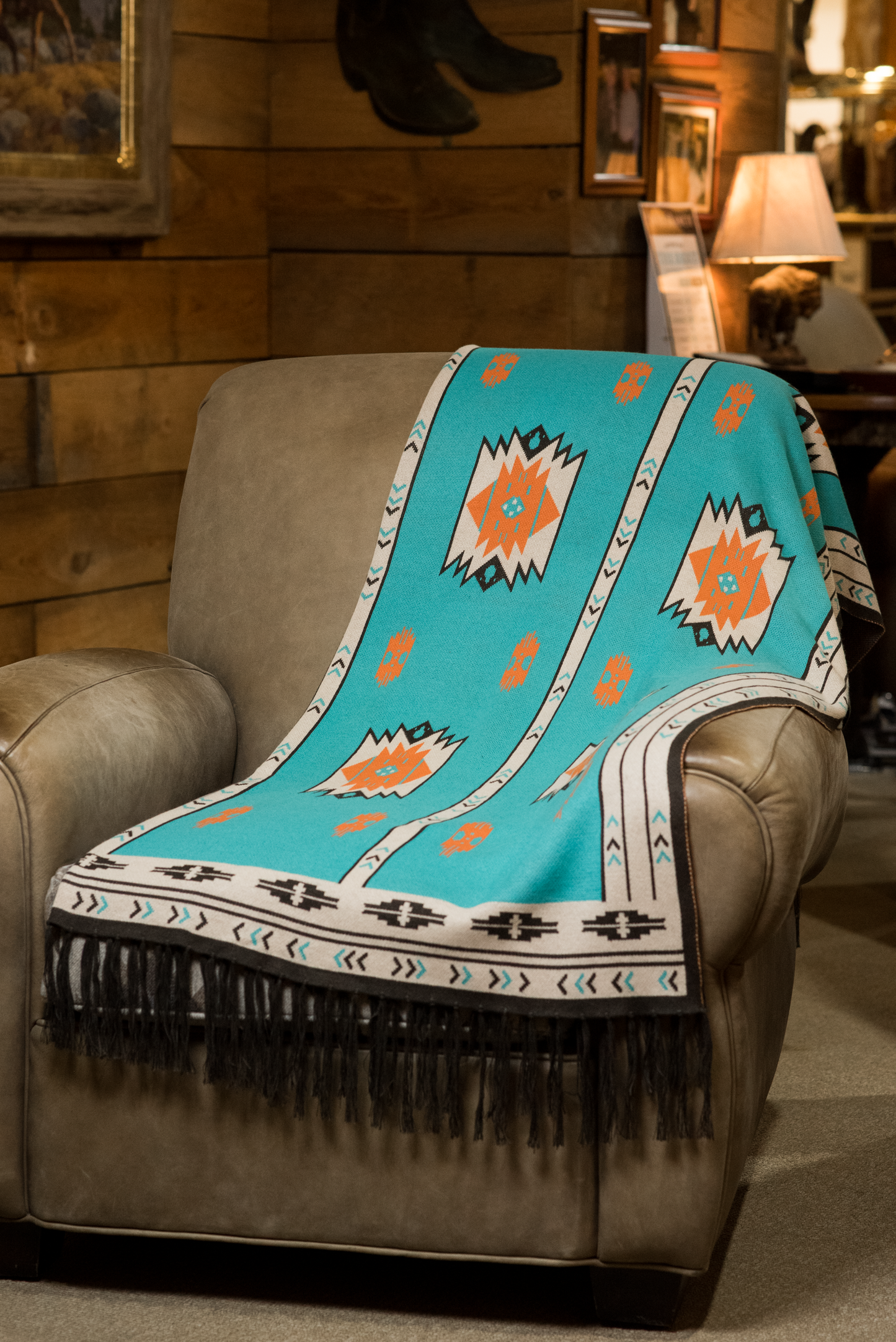 Time of the West Alpaca Throw