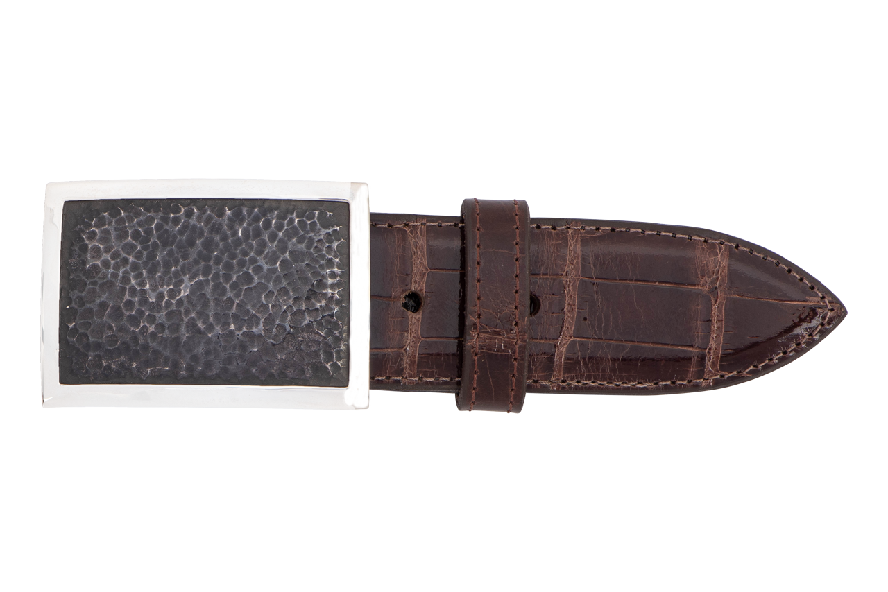 Chacon Antique Rectangle 1.5" Single Belt Buckle