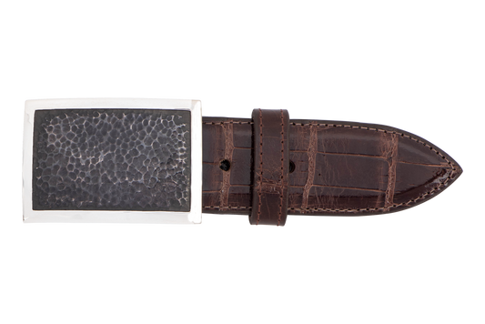 Chacon Antique Rectangle 1.5" Single Belt Buckle