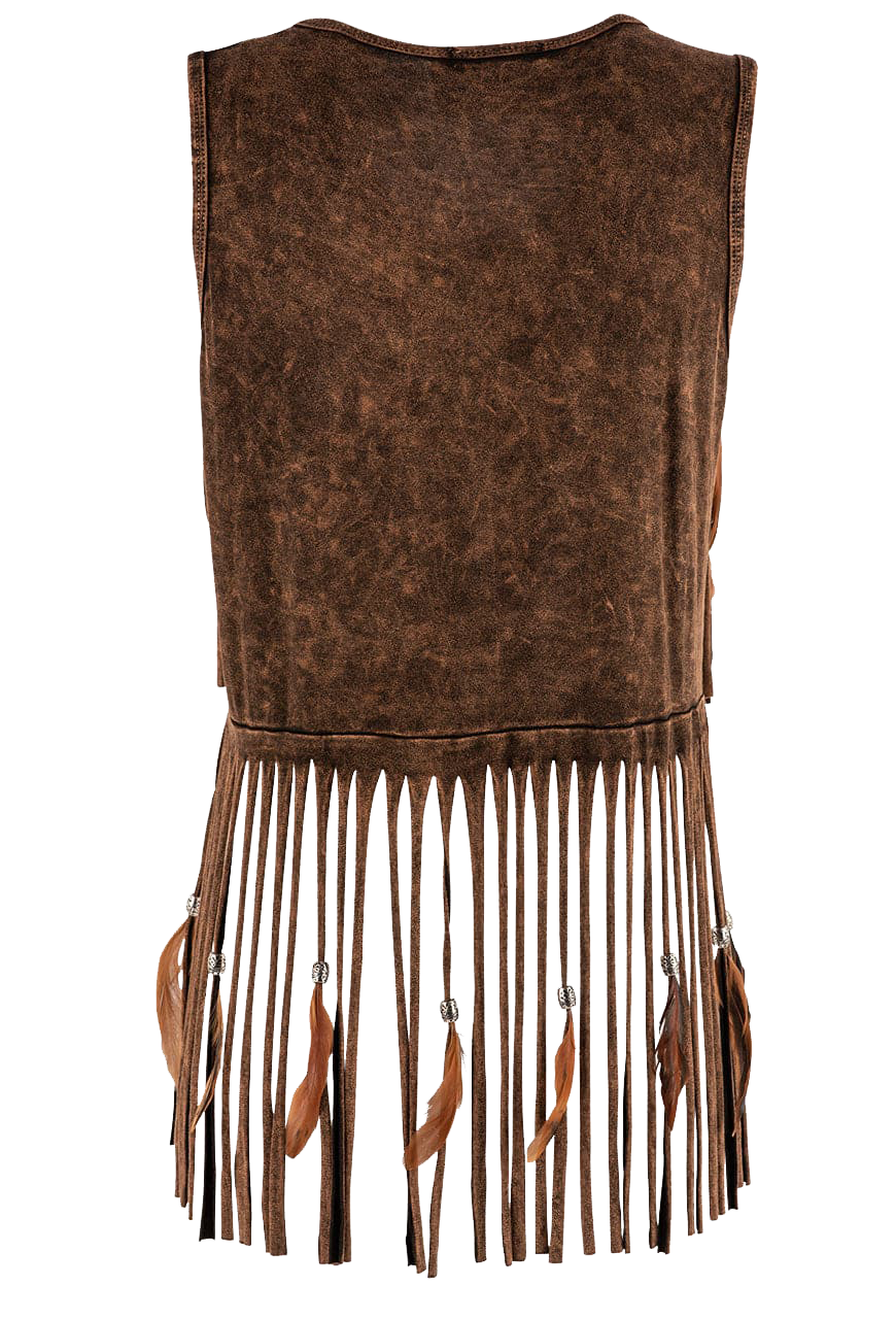 Pat Dahnke Fringe Vest - Brown