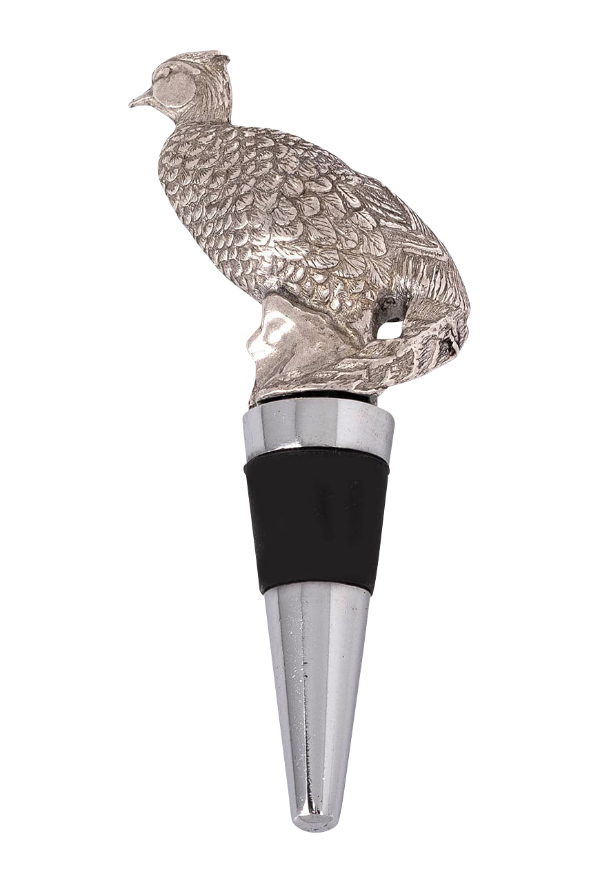 Arthur Court Pewter Pheasant Bottle Stopper