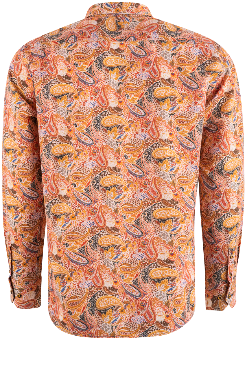 Pinto Ranch YY Collection Long Sleeve Button-Front Shirt - Beach Tone