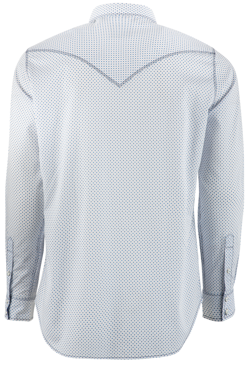Pinto Ranch YY Collection Blue Diamond Pearl Snap Shirt