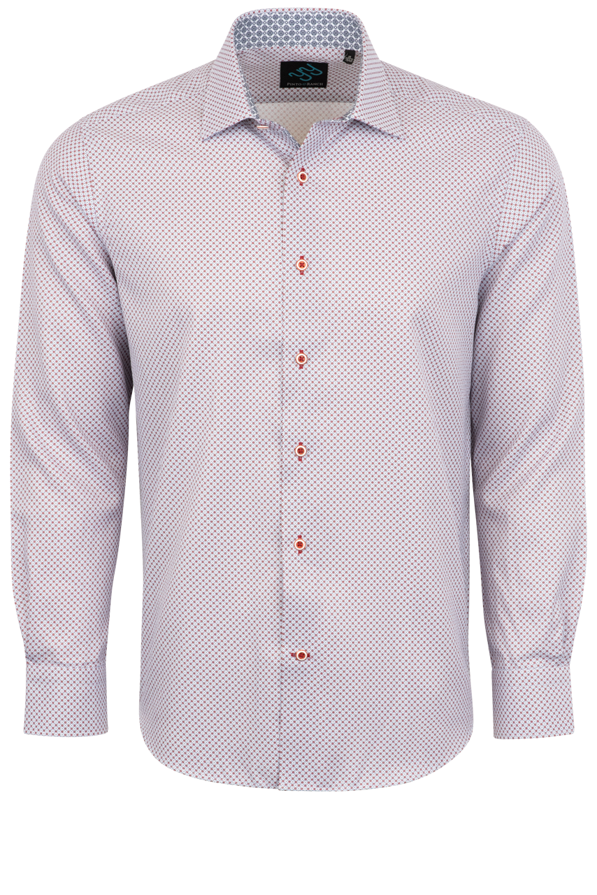 Pinto Ranch YY Collection Foulard Button-Front Shirt - Red