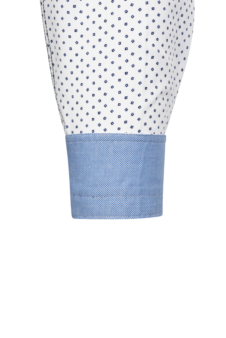 Pinto Ranch YY Collection Mini Diamond Snap Front Shirt - White