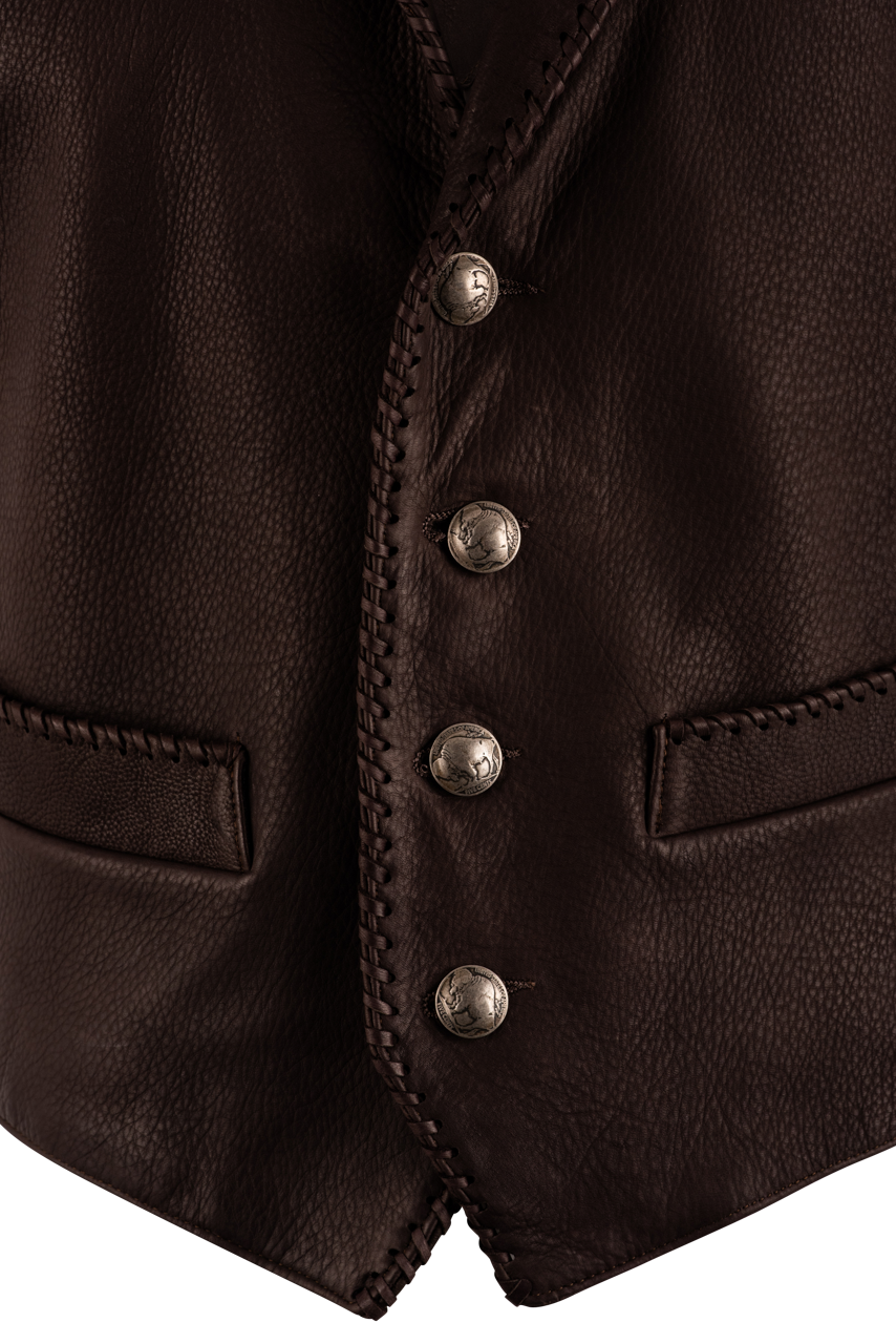 Continental Leather Deerskin Vest