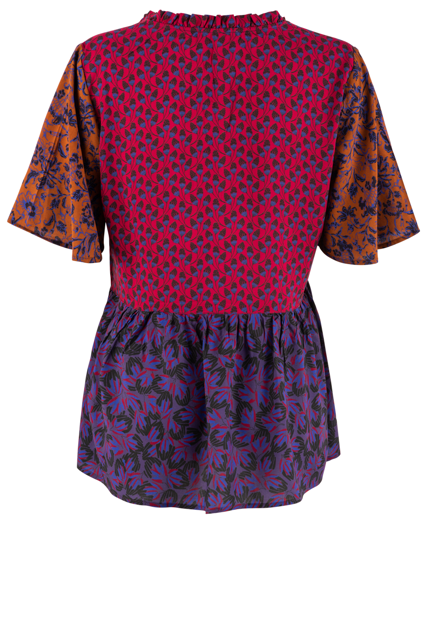 Johnny Was Pauline Ruffle Blouse