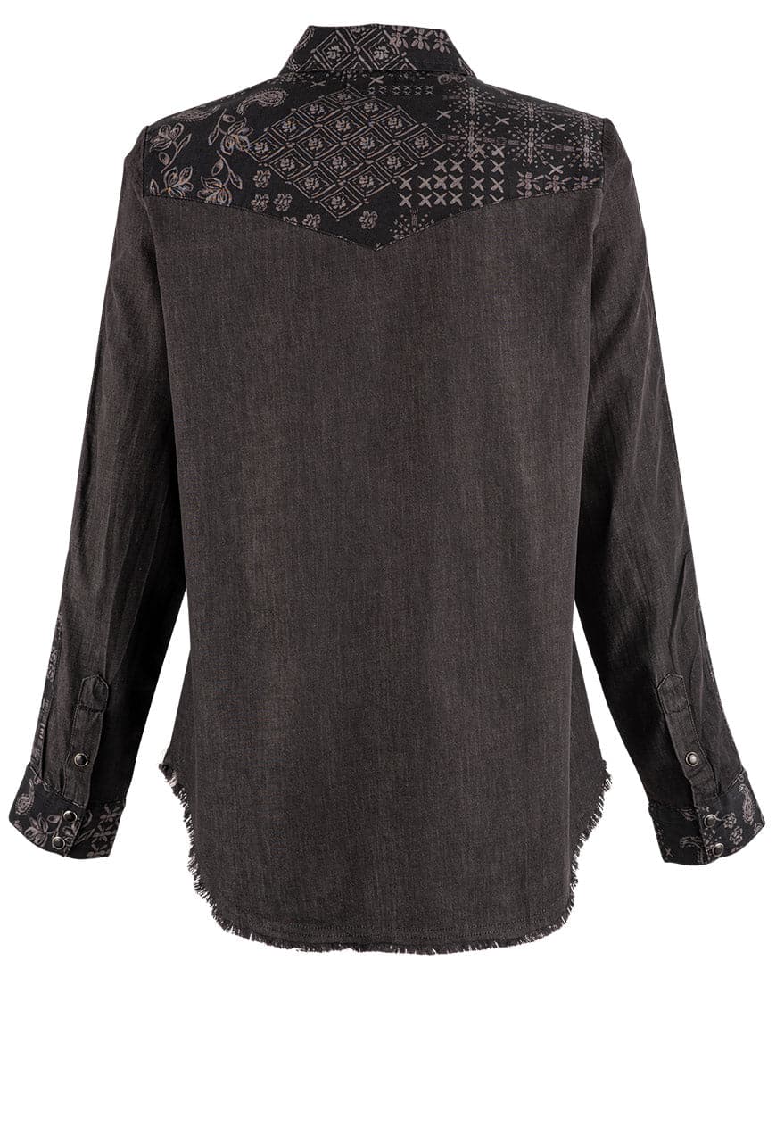 Johnny Was Black Mahalia Western Shirt