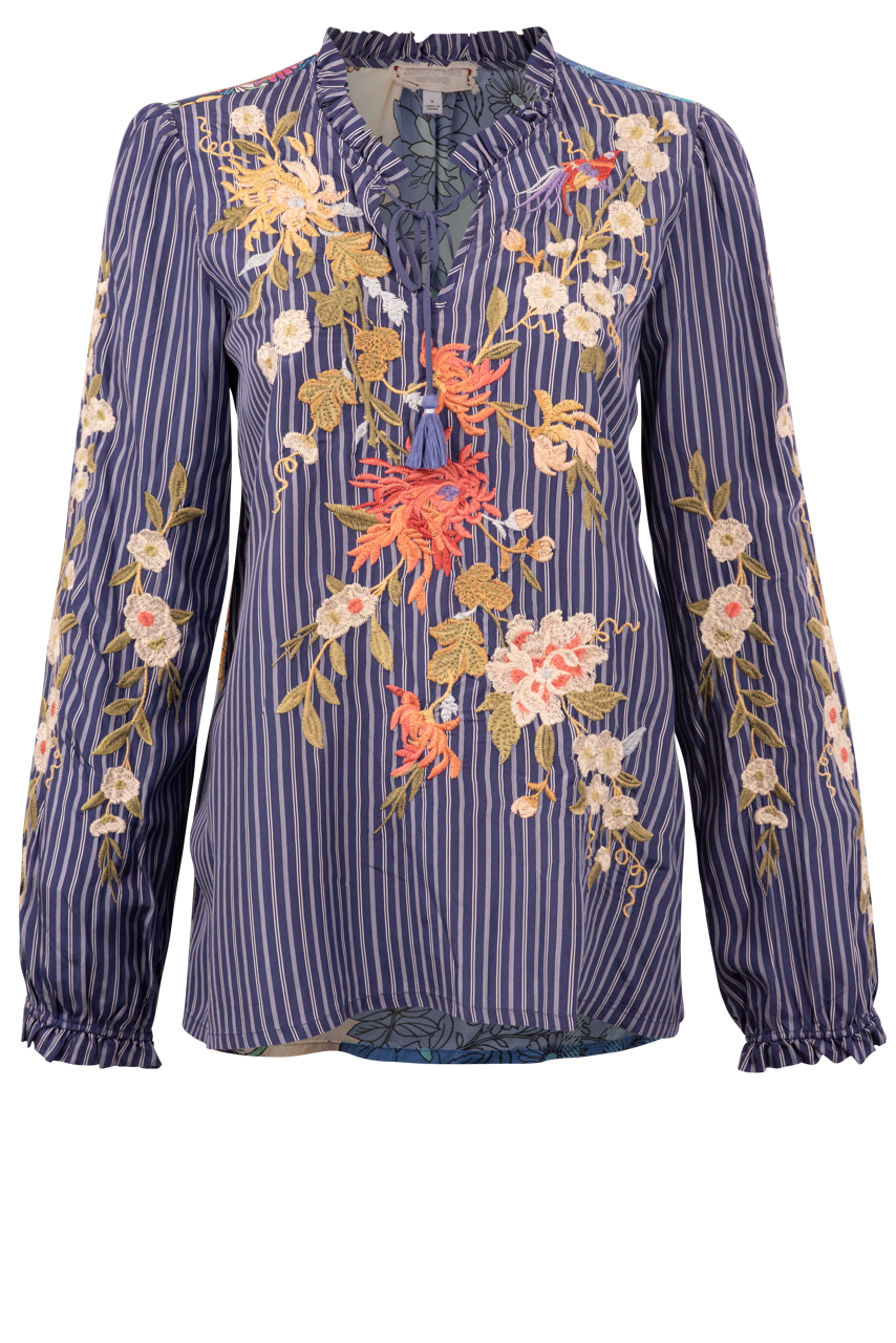 Johnny Was Nalina Ruffle Blouse