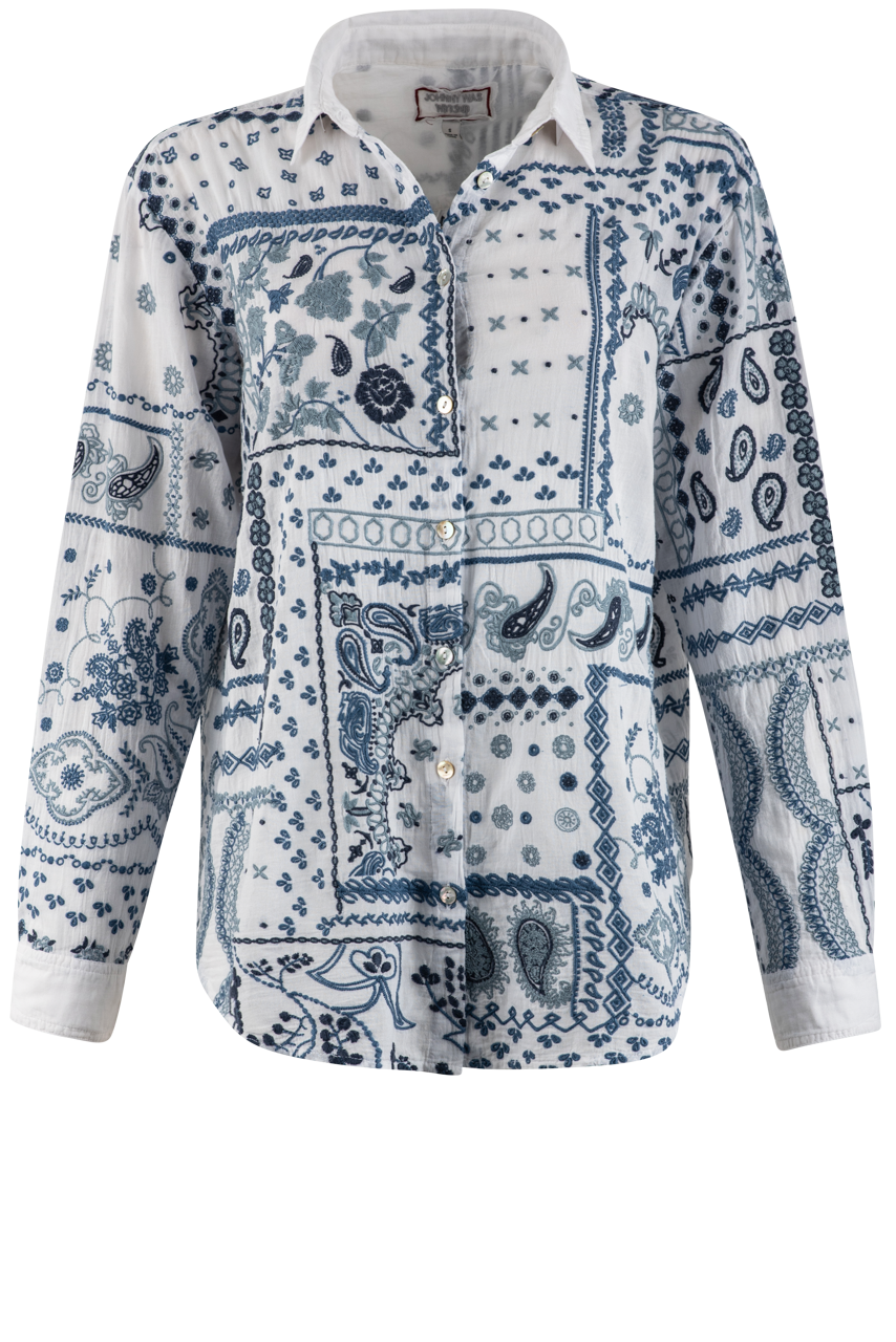 Johnny Was White Vanya Shirt