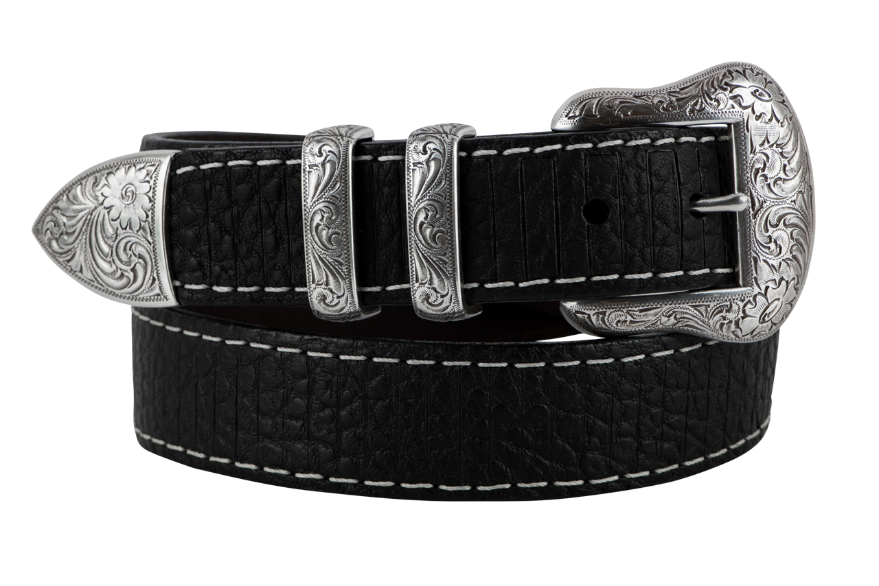 Vintage Bison 1.5" Wild Bill Western Leather Belt