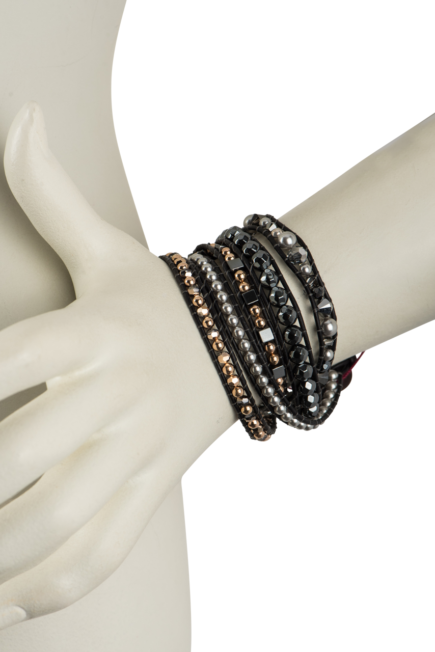 Wrapped To Wear Swarovski Pearl and Crystal Bracelet