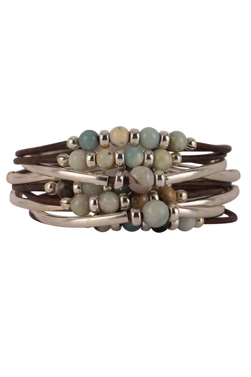 Wrapped To Wear Sterling Tube Bracelet