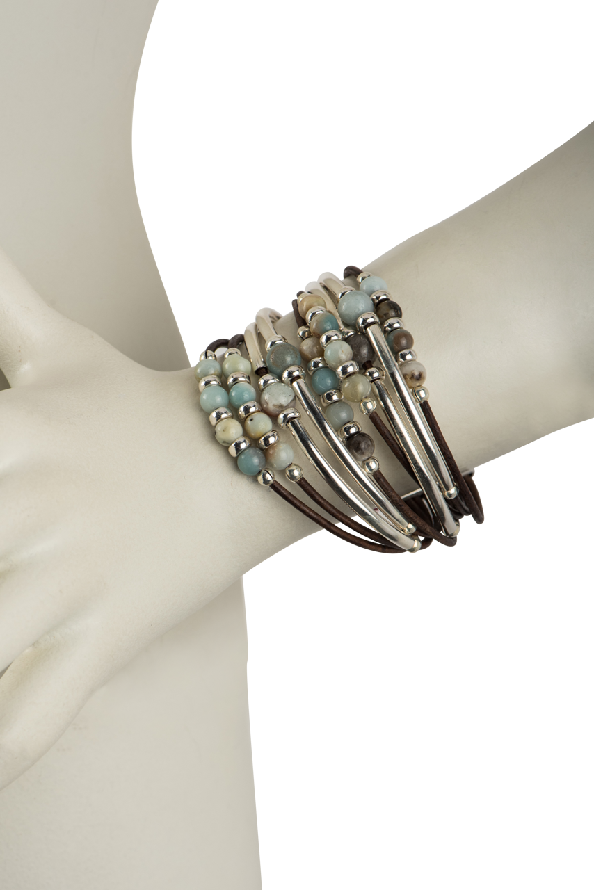 Wrapped To Wear Sterling Tube Bracelet