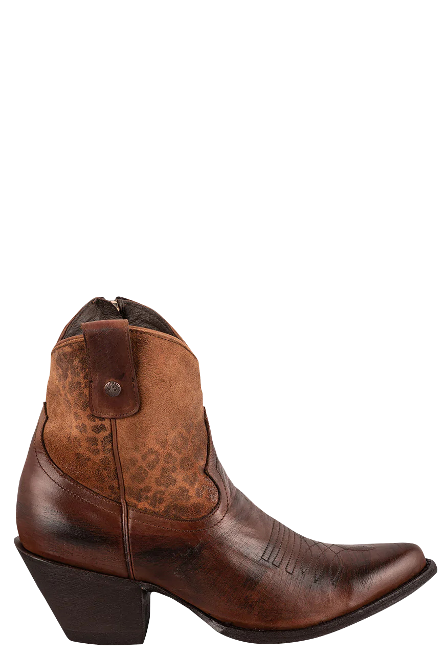 Old Gringo Women s Tan Goat Corinna Leopardito Booties Pinto Ranch