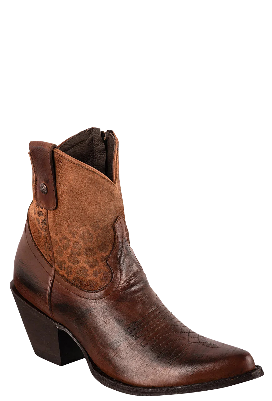 Old Gringo Goat Corinna Leopardito Booties - Tan