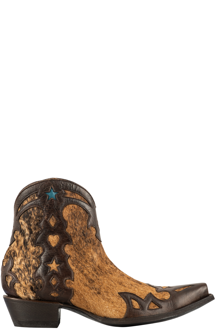 Old Gringo Women's Cowhide Beth Hairon Cowgirl Boots - Red/Honey