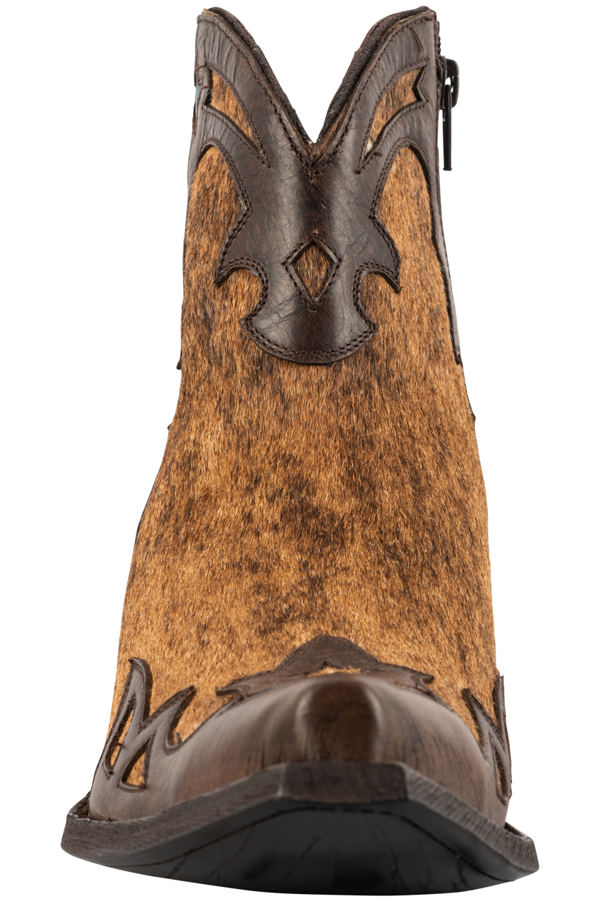 Old Gringo Women's Cowhide Beth Hairon Cowgirl Boots - Red/Honey