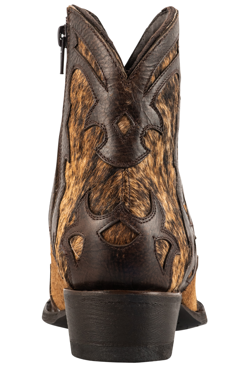 Old Gringo Women's Cowhide Beth Hairon Cowgirl Boots - Red/Honey