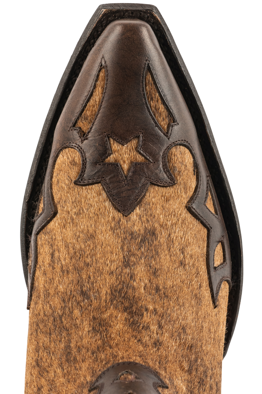 Old Gringo Women's Cowhide Beth Hairon Cowgirl Boots - Red/Honey