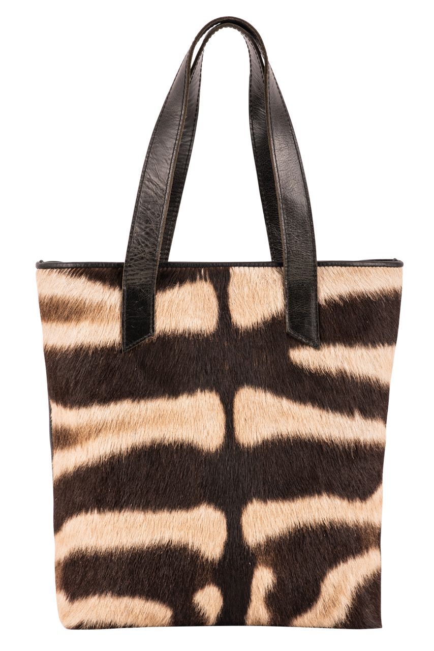 Kulu African Handbags Zebra Shopper Tote